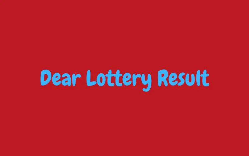 dear lottery result